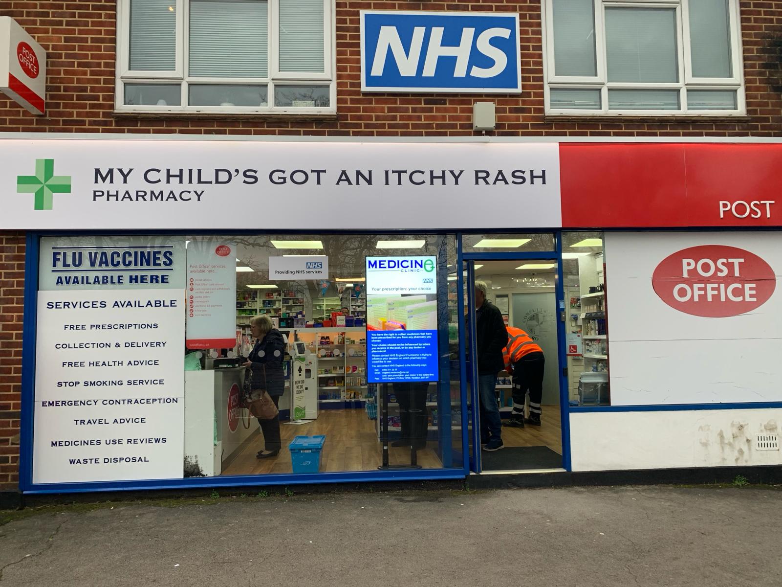 Dorset pharmacy renamed 'My child's got an itchy rash' for national